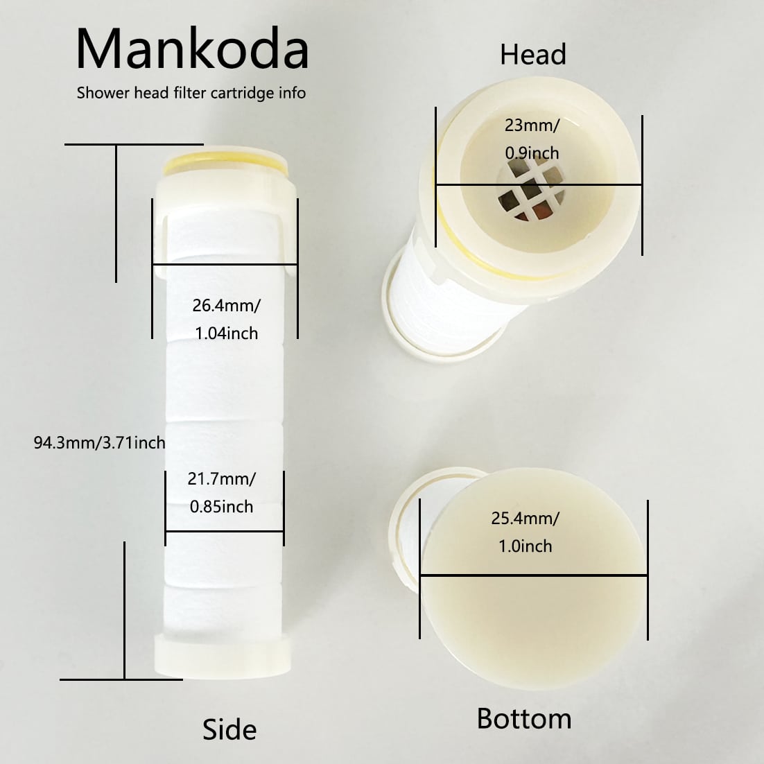 High Pressure Filtered Shower Head - 3 Spray Modes Shower head with Handheld, Detachable Showerhead with 12 Replaceable Water Softener Filters for Hard Water | Shower with 75" Anti-Burst Hose - 图片 7